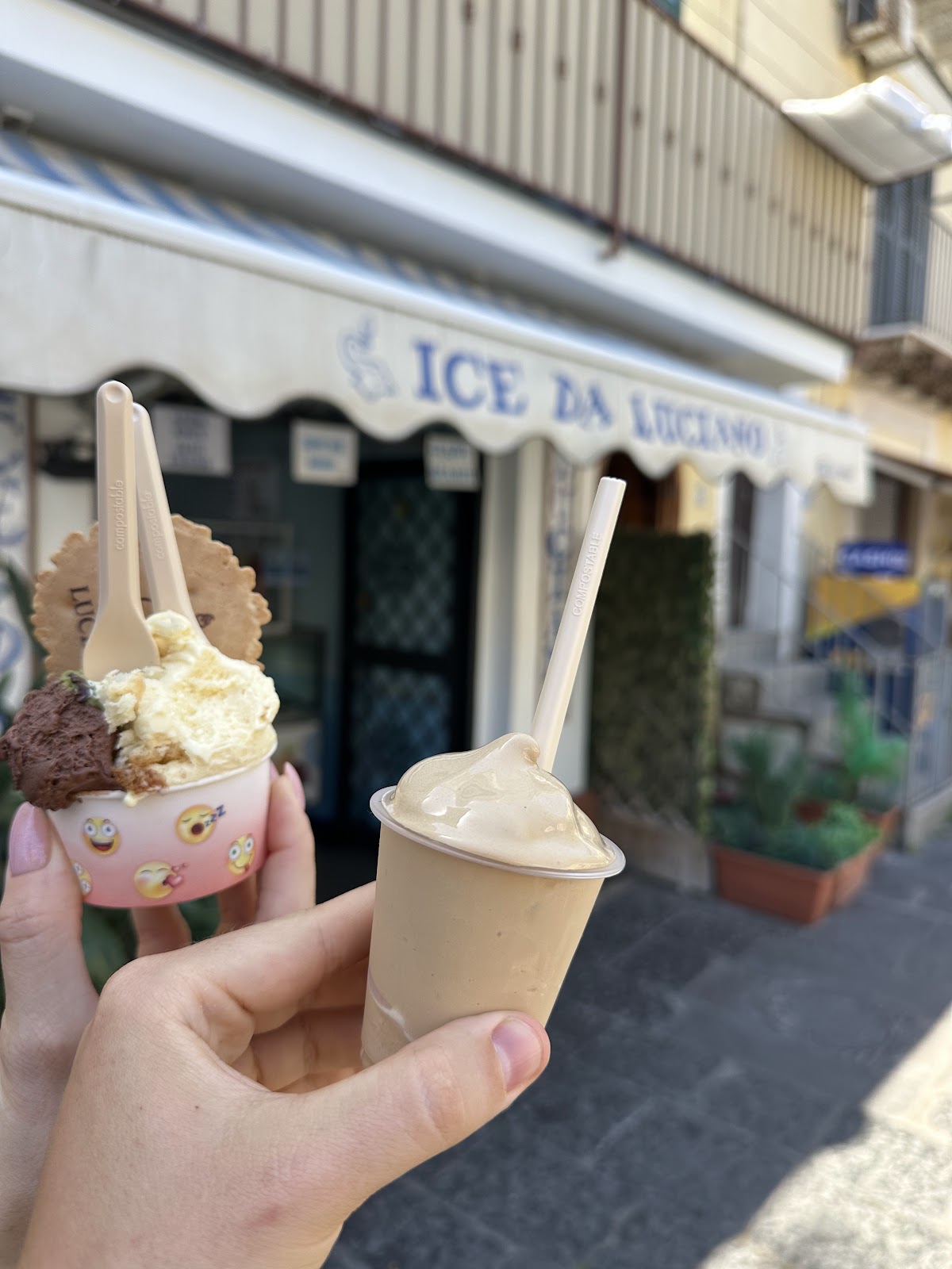 Il gelato servito.