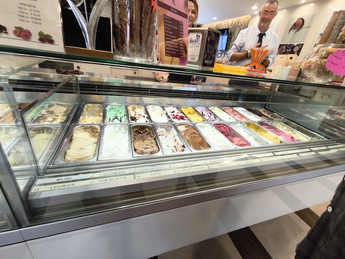 Il gelato servito.