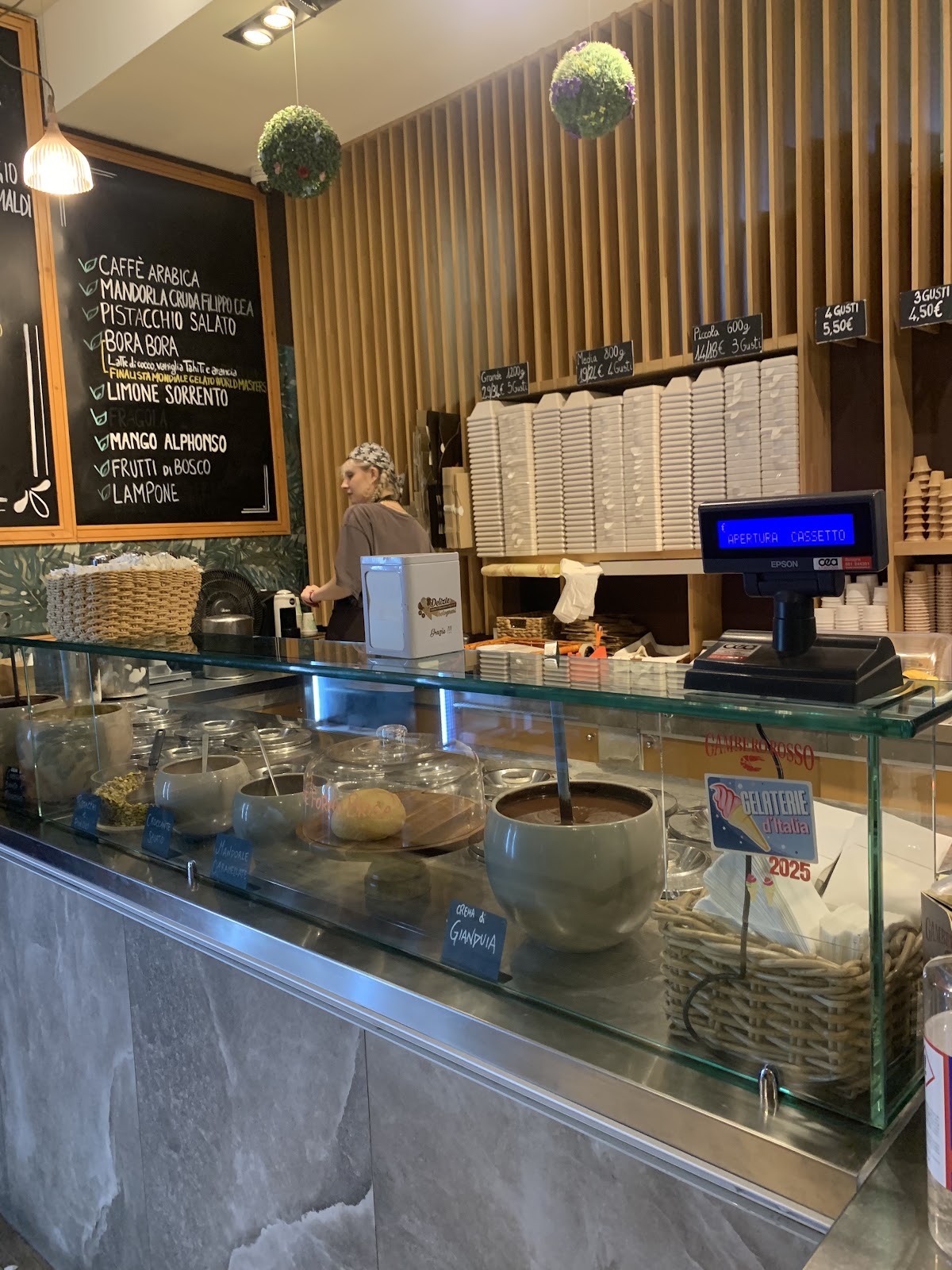 Il locale in servizio.