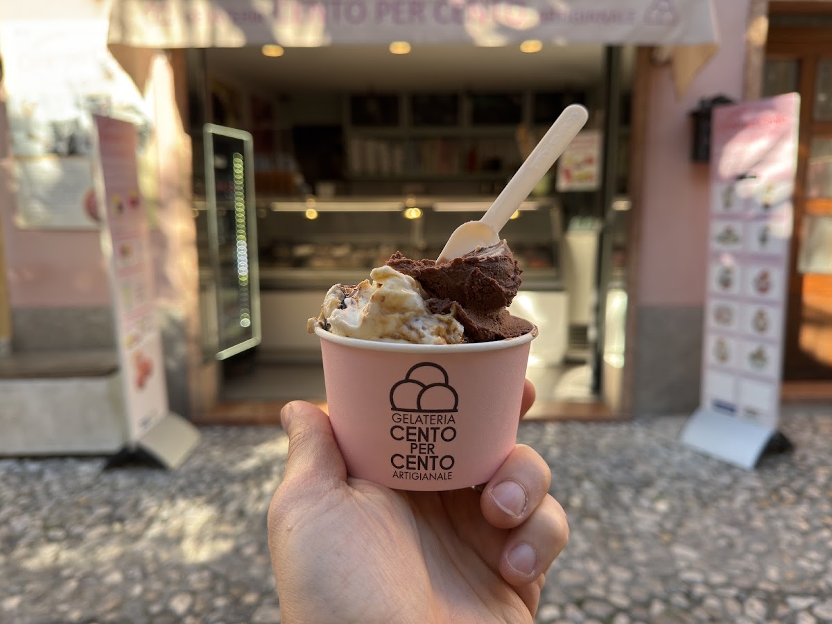 Il gelato servito.