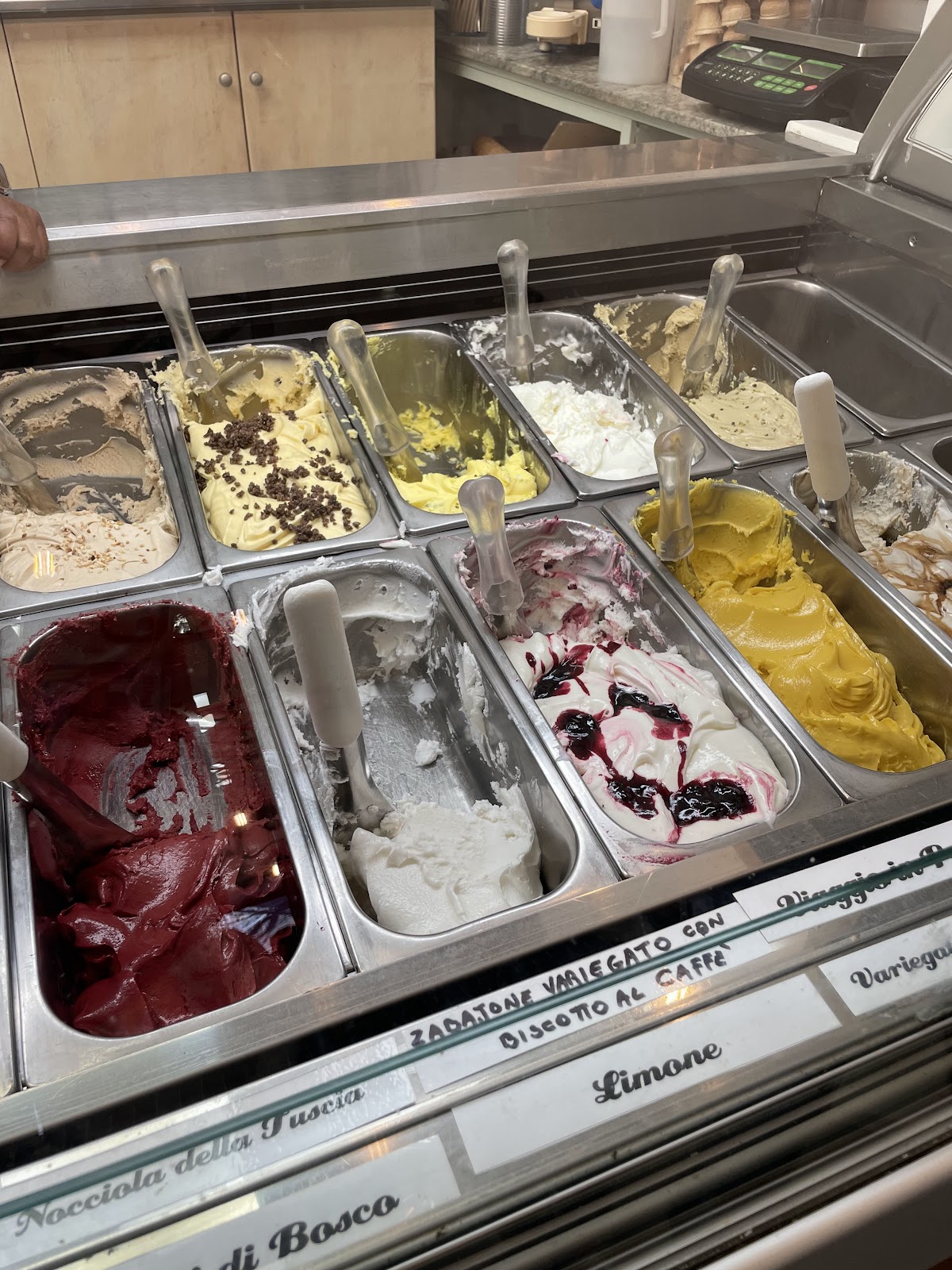 Il gelato servito.