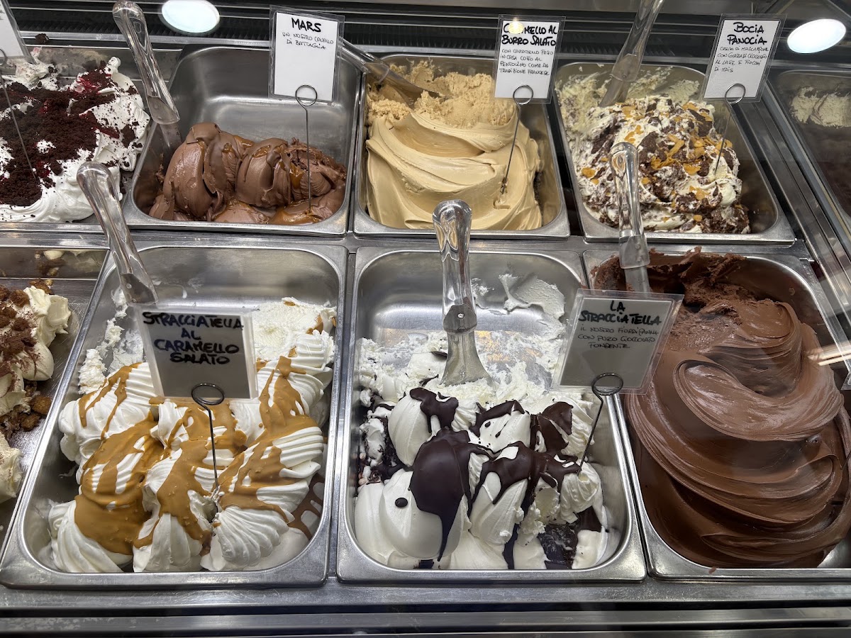 Il gelato servito.