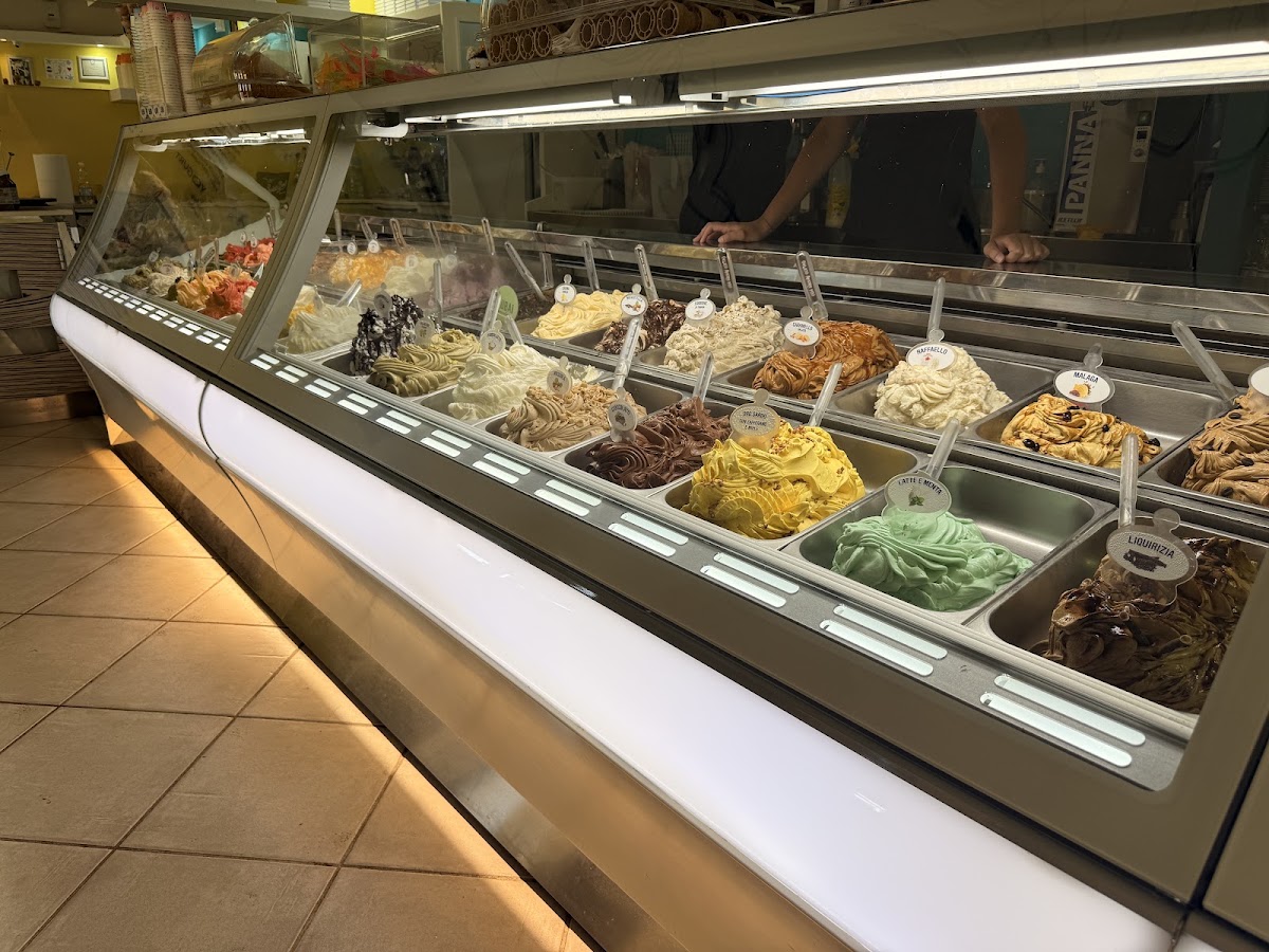 Il gelato servito.