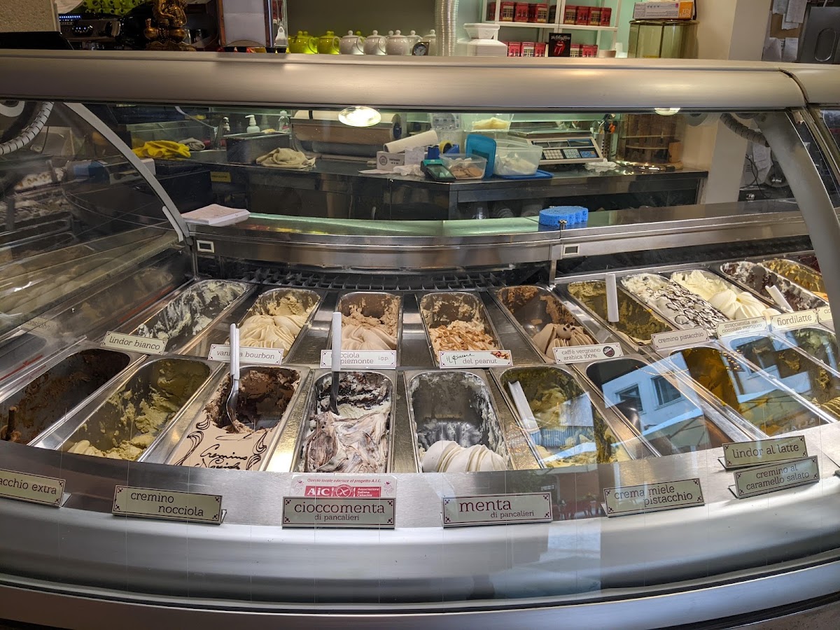 Il gelato servito.