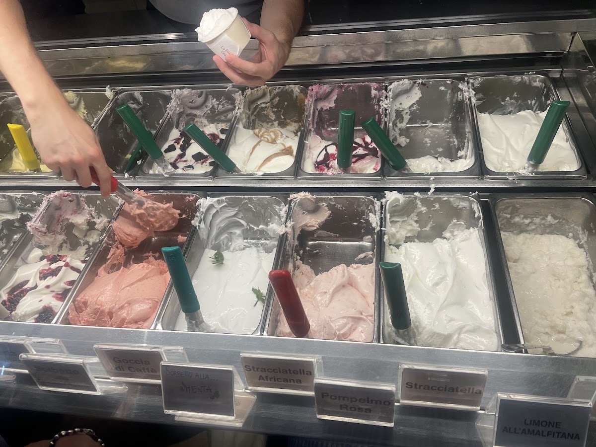 Il gelato servito.