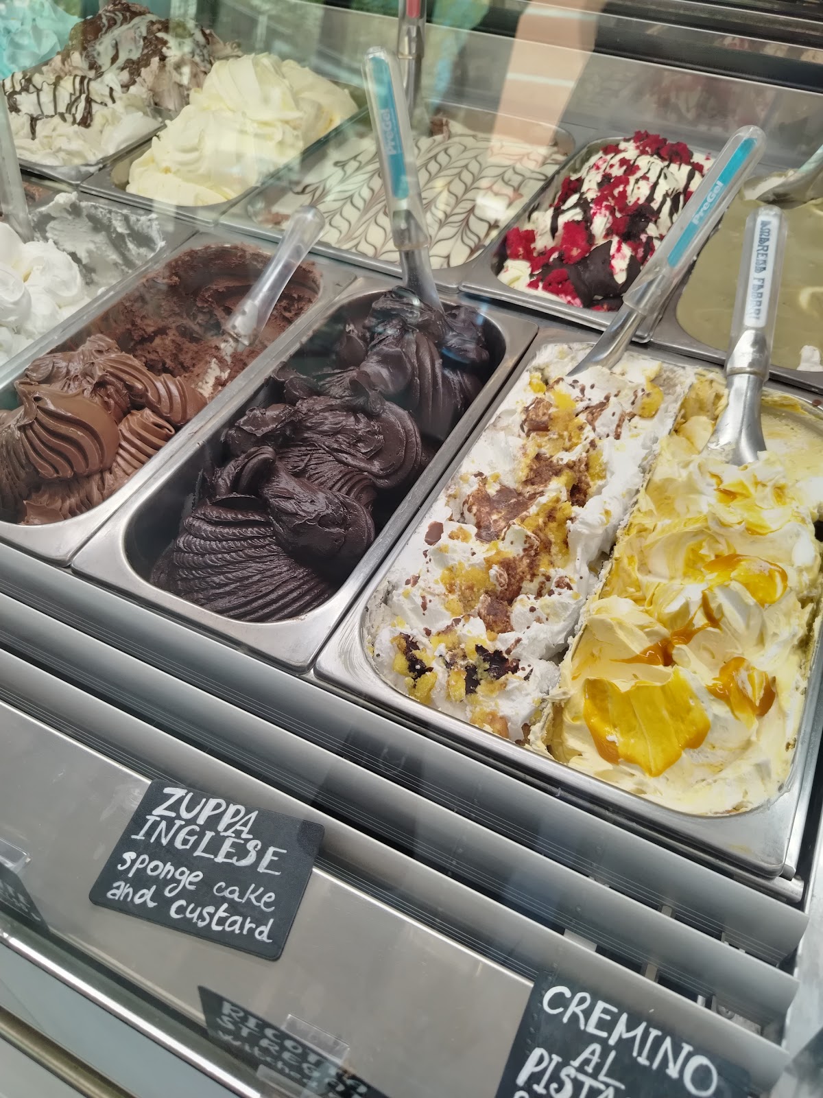 Il gelato servito.