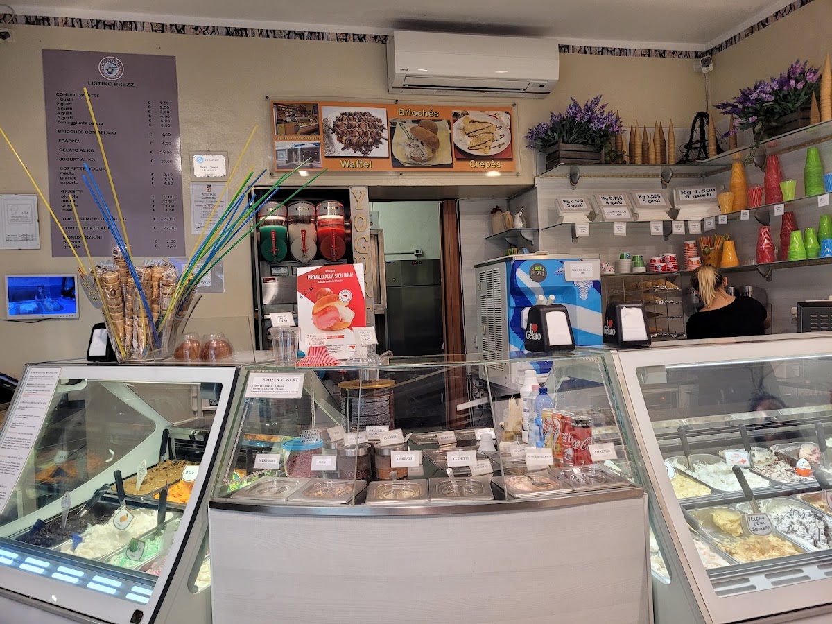 Il gelato servito.
