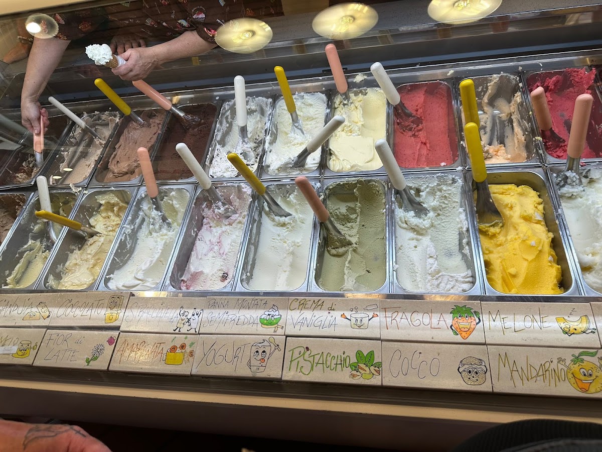 Il gelato servito.