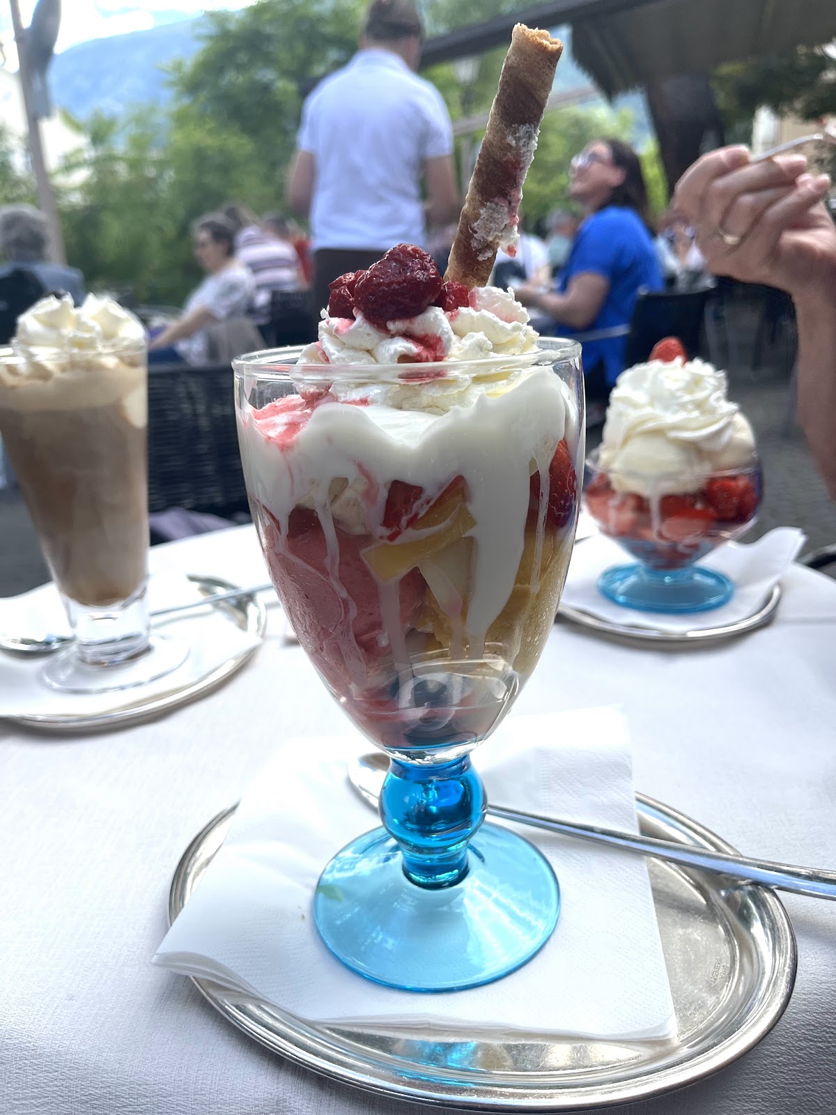 Il gelato servito.