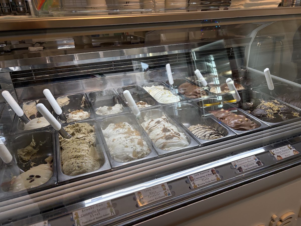 Il gelato servito.