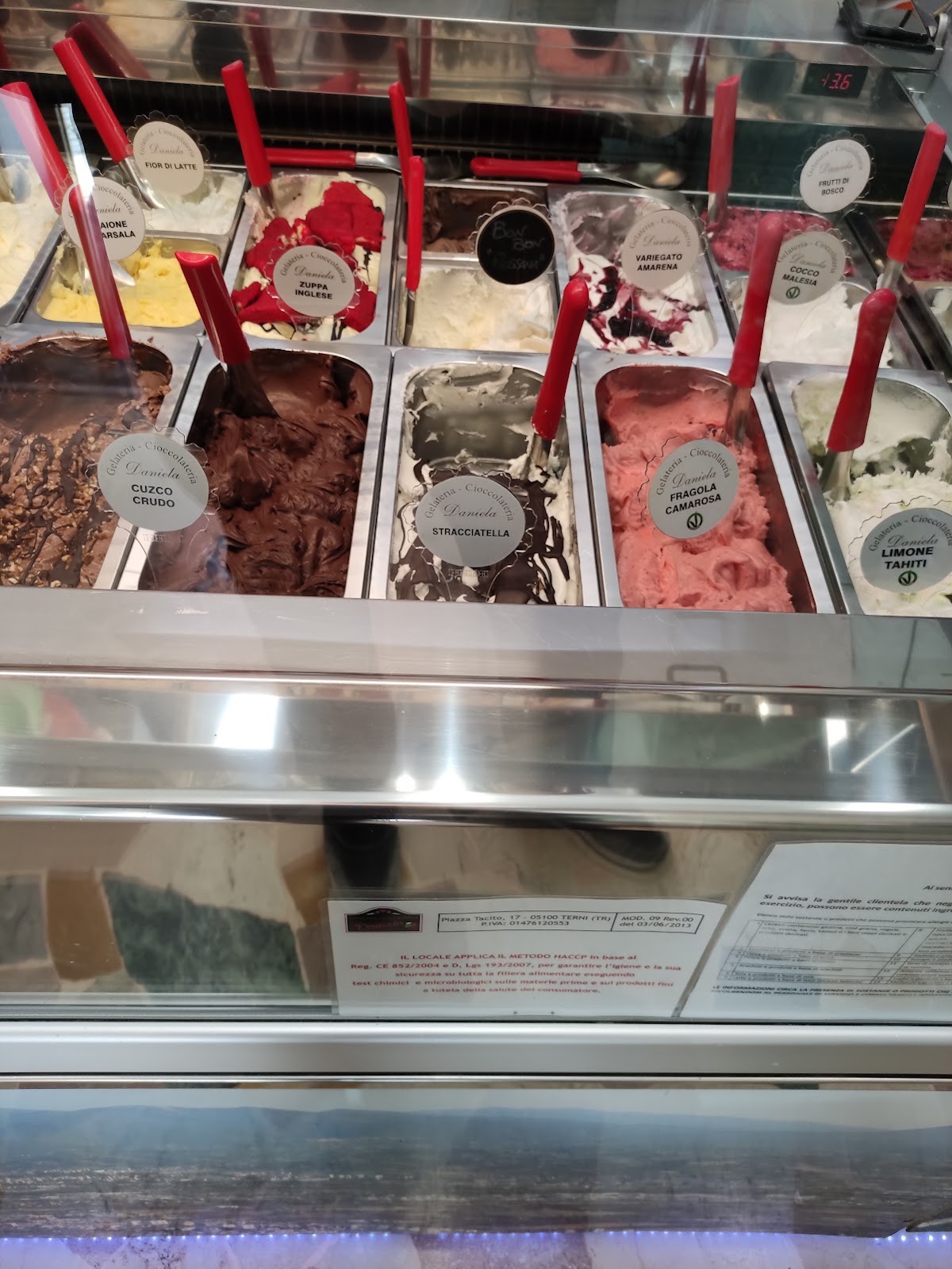 Il gelato servito.