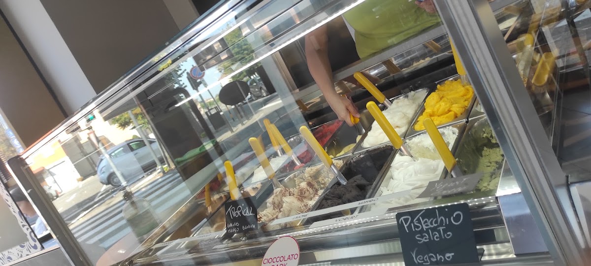 Il gelato servito.