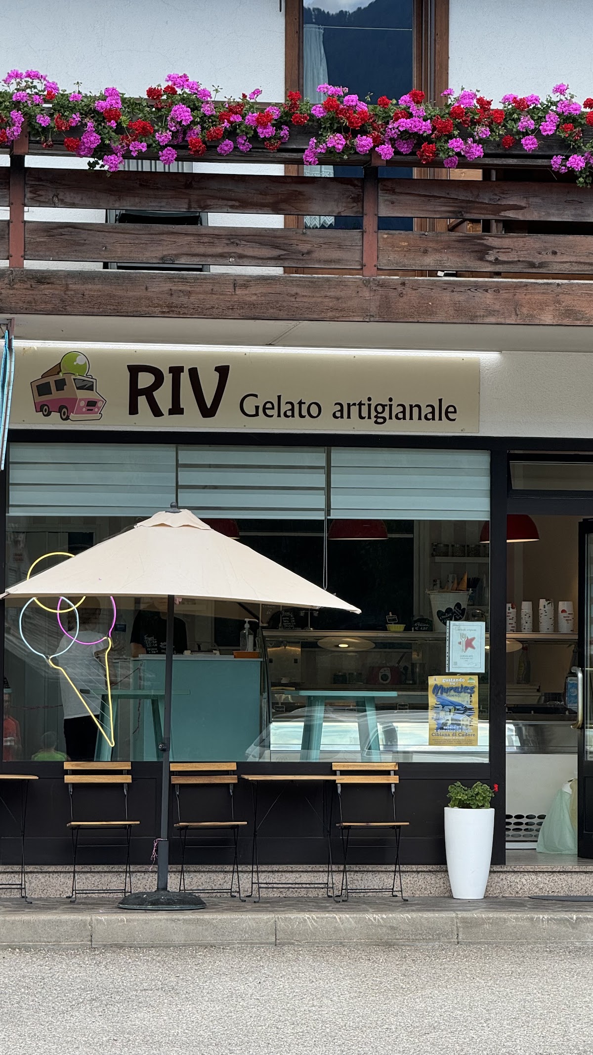 Il gelato servito.