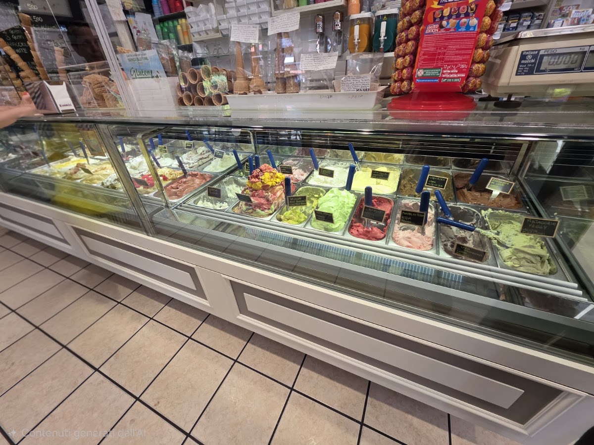 Il gelato servito.