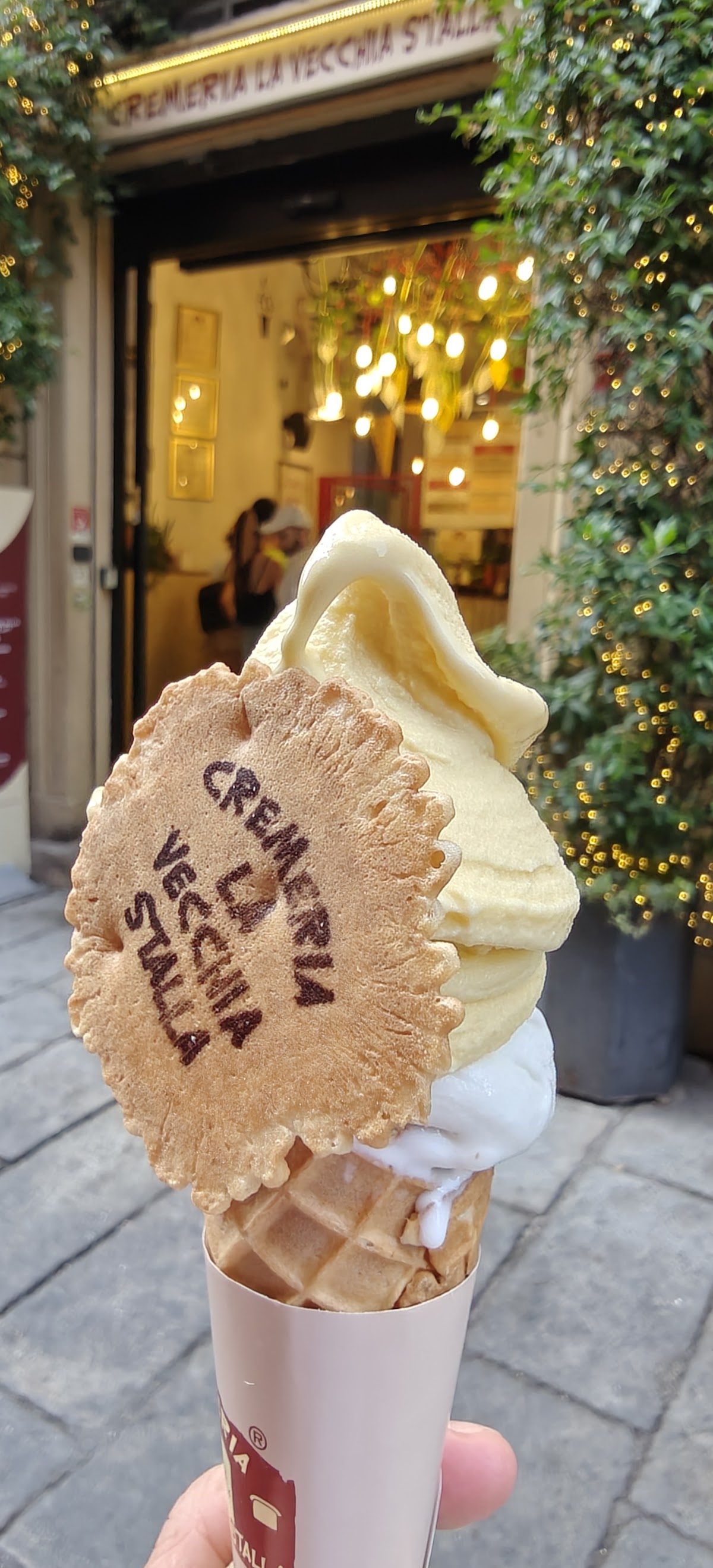 Il gelato servito.