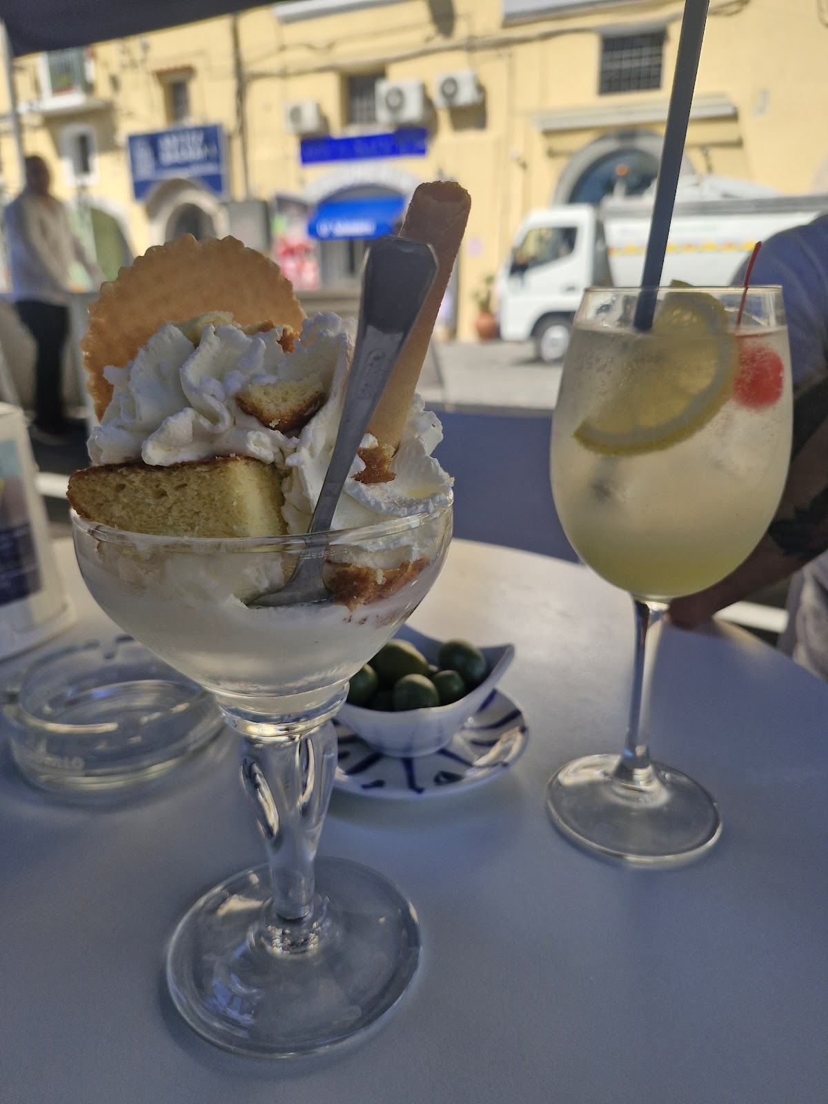 Il gelato servito.