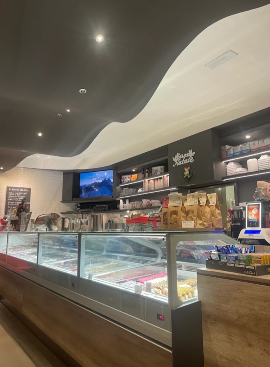 Il gelato servito.