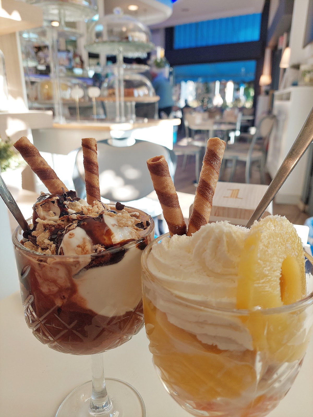 Il gelato servito.