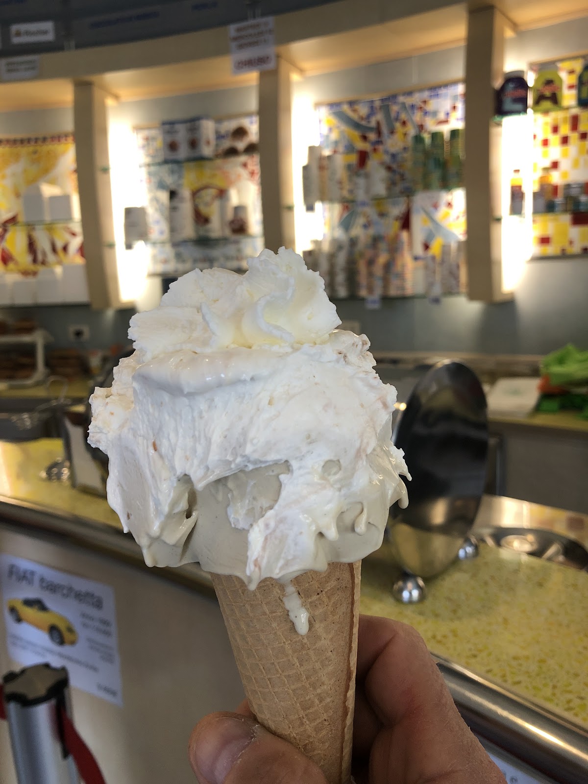 Il gelato servito.