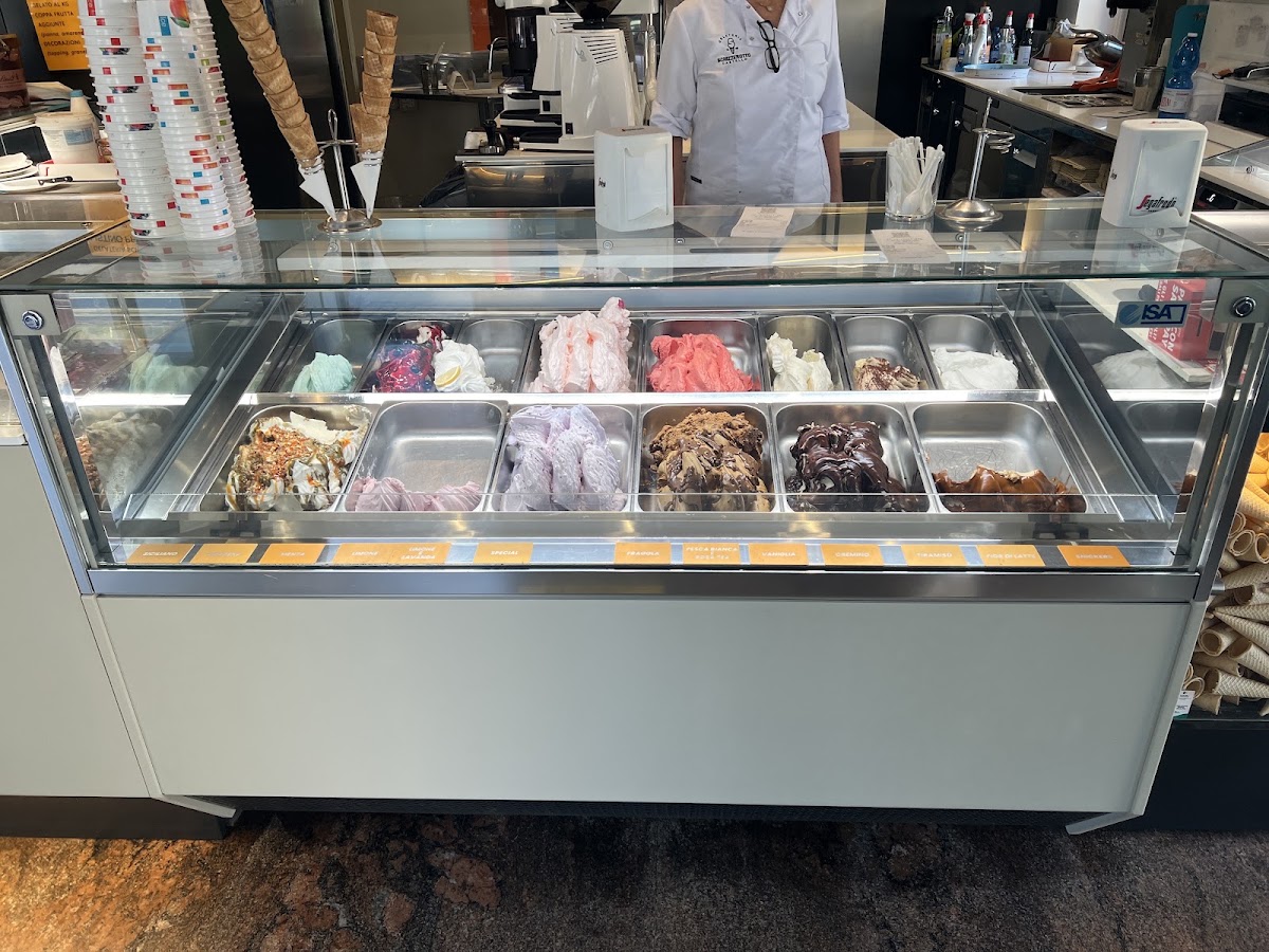 Il gelato servito.