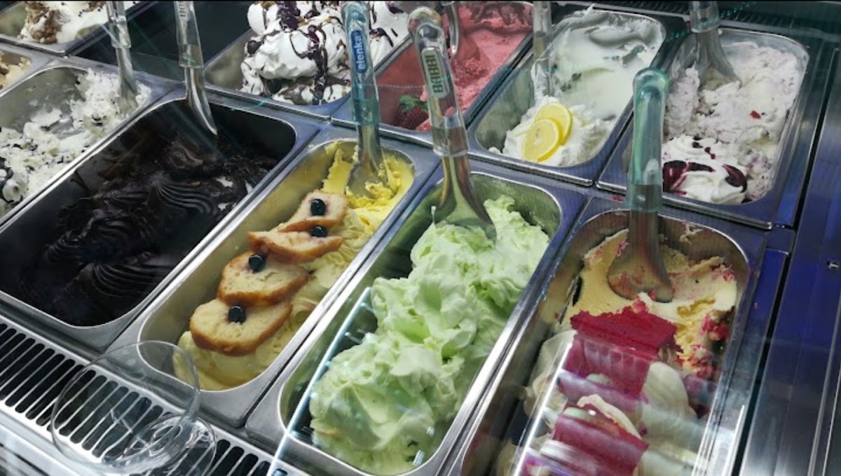Il gelato servito.