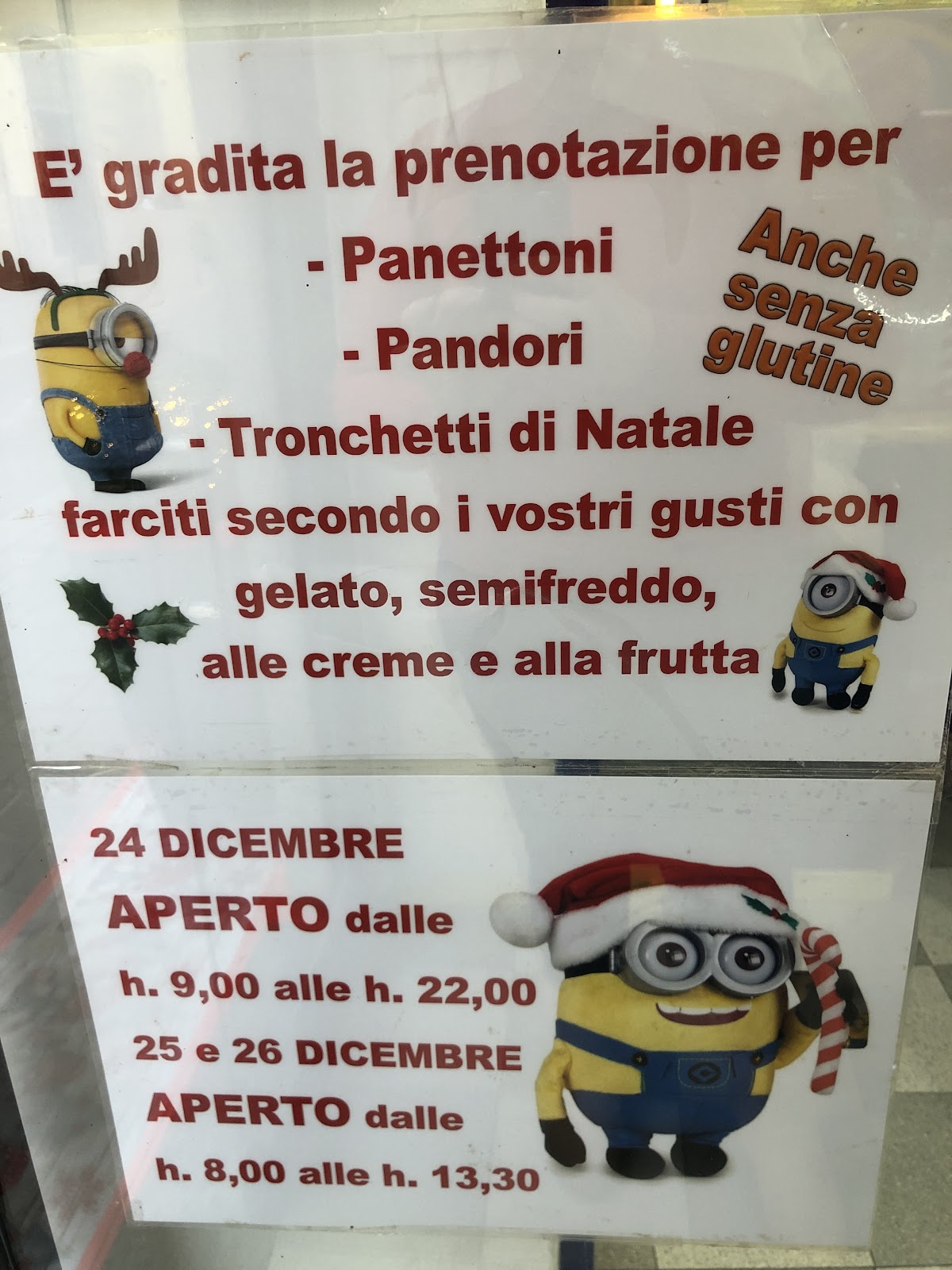 Il gelato servito.