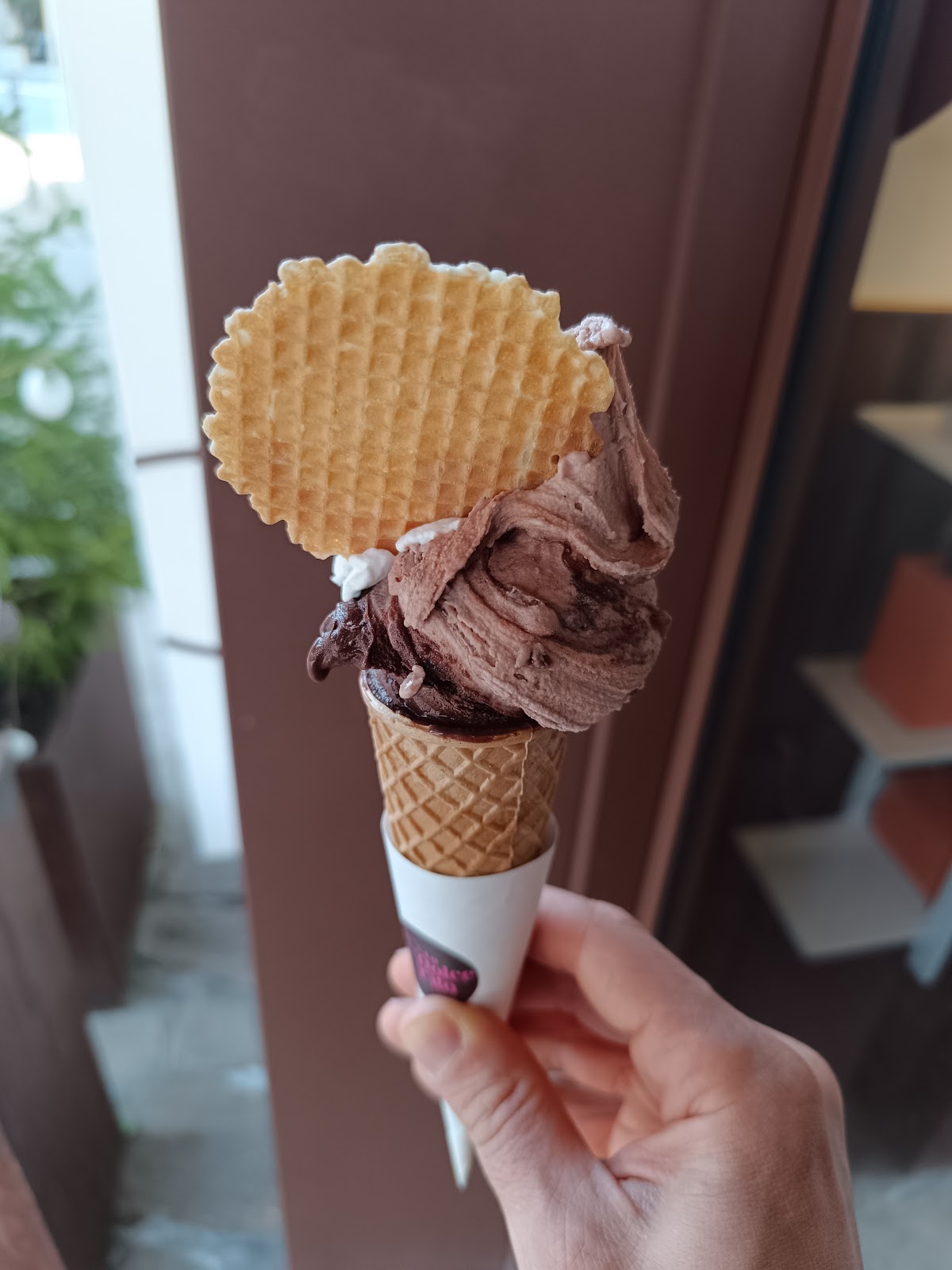 Il gelato servito.