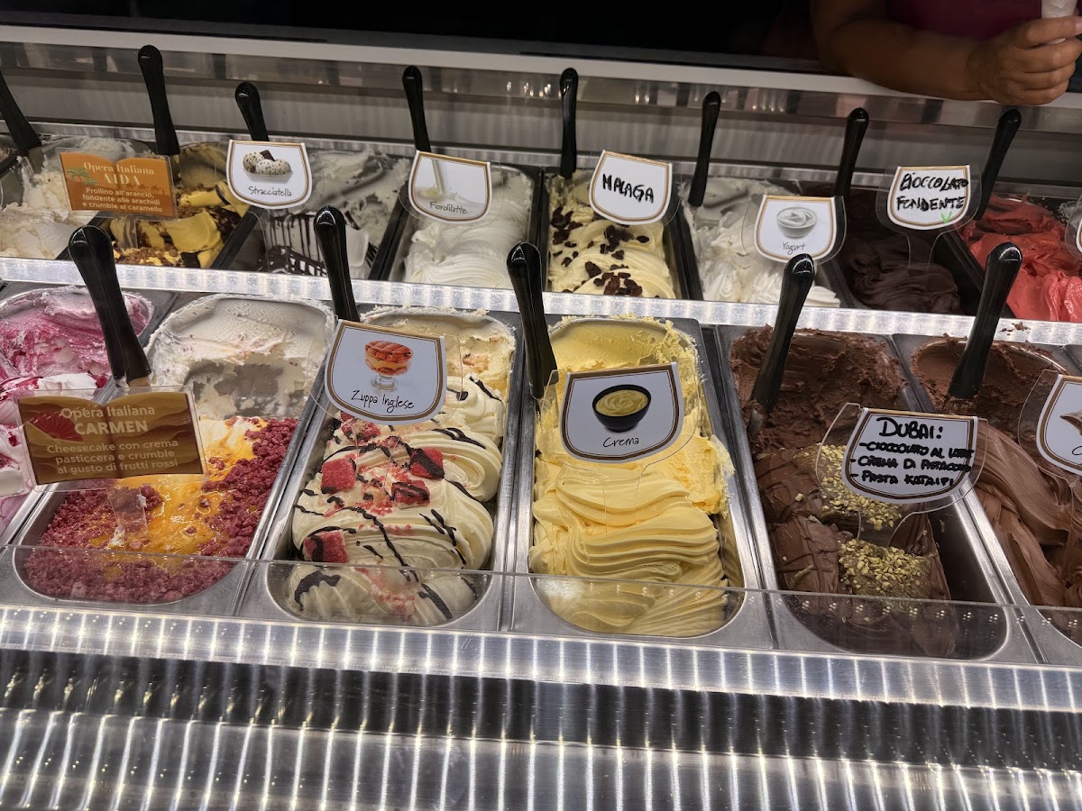 Il gelato servito.