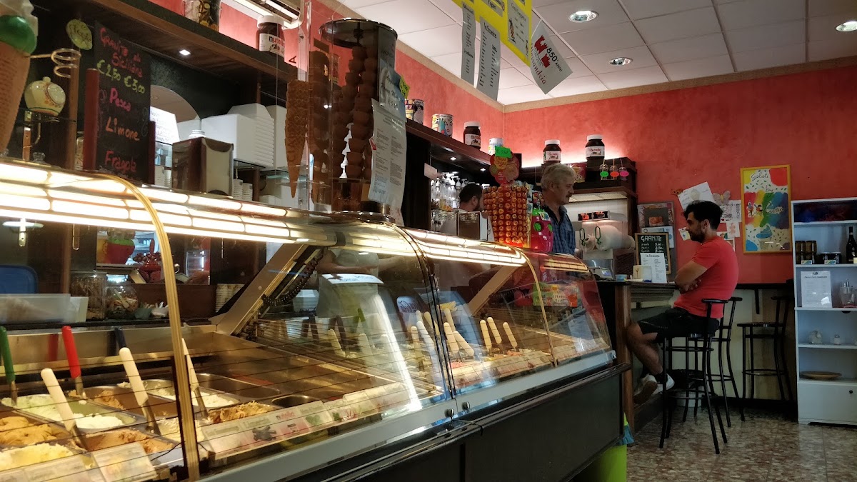 Il gelato servito.