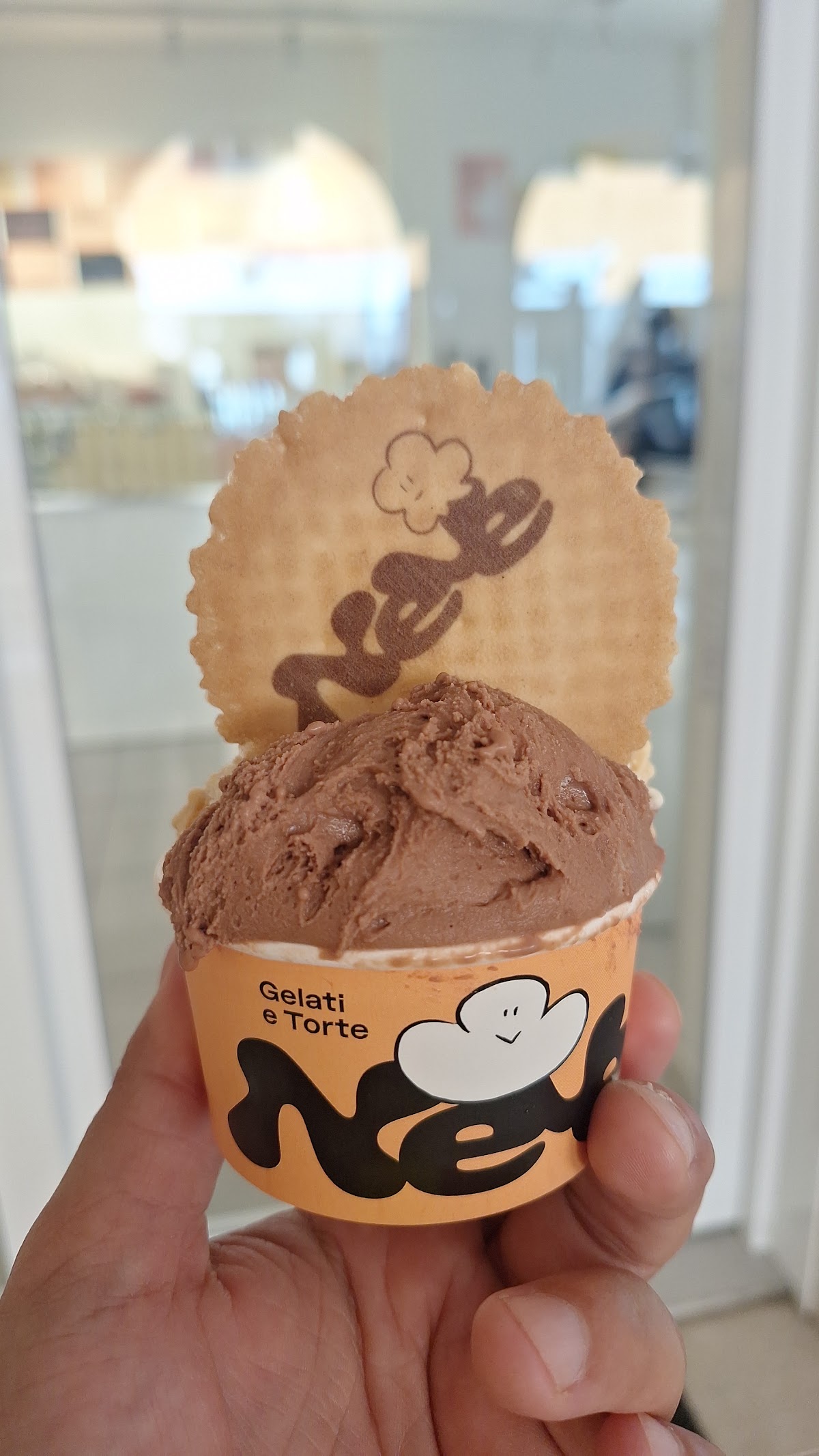 Il gelato servito.