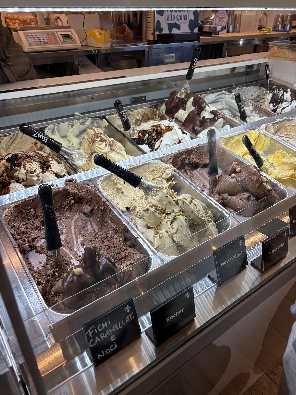 Il gelato servito.