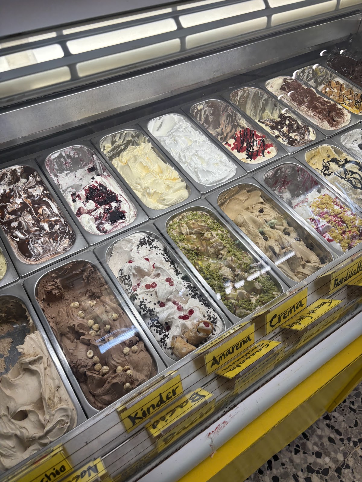 Il gelato servito.