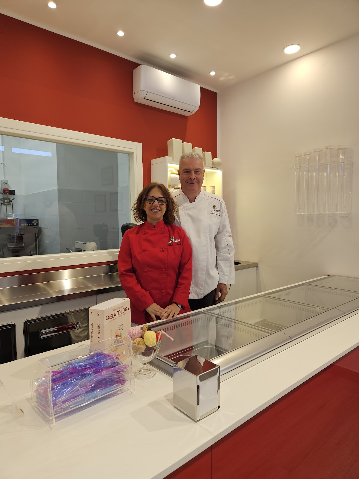 Il gelato servito.
