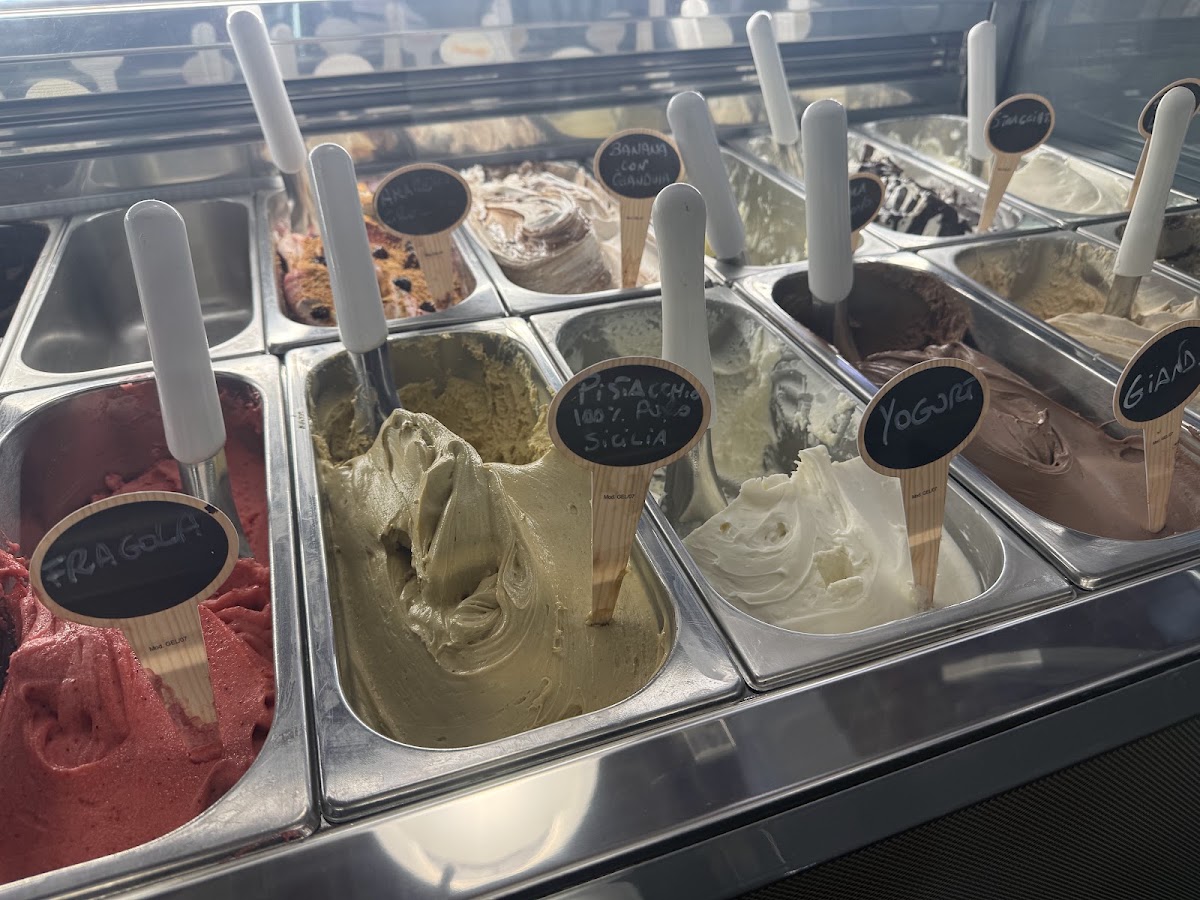 Il gelato servito.