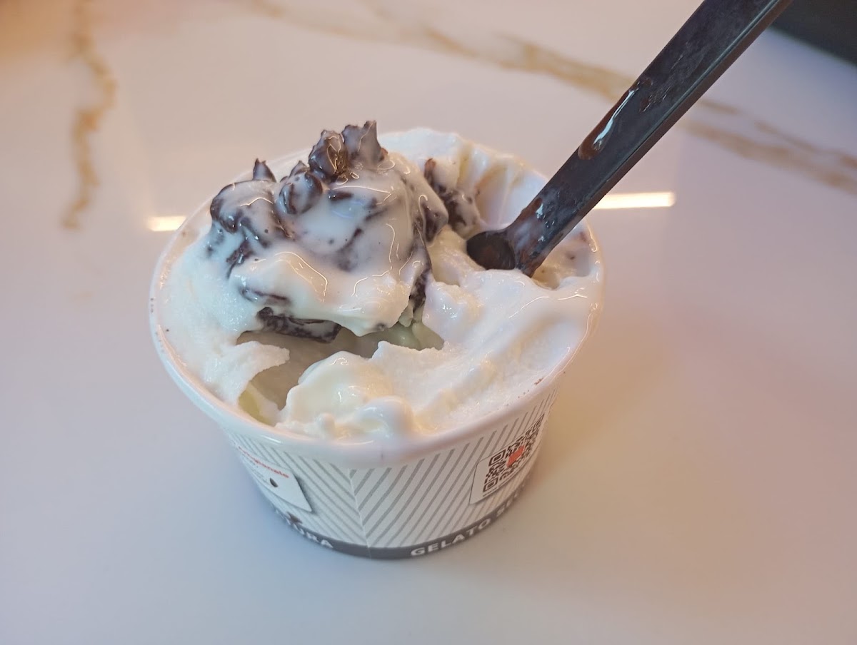 Il gelato servito.