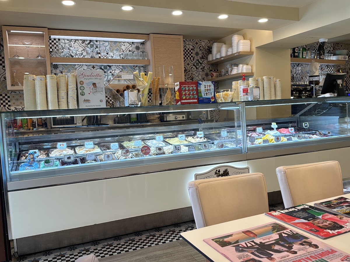 Il gelato servito.