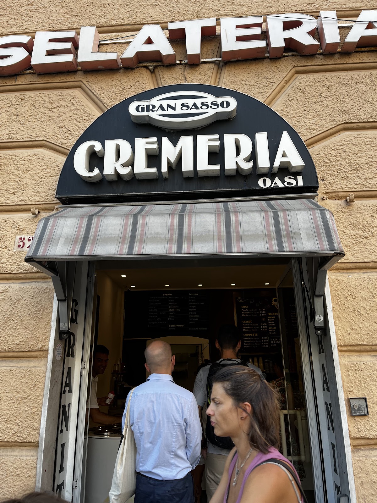 Il gelato servito.