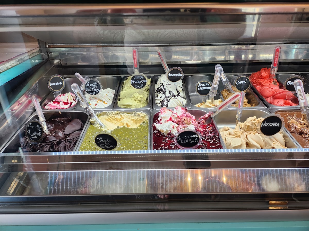 Il gelato servito.