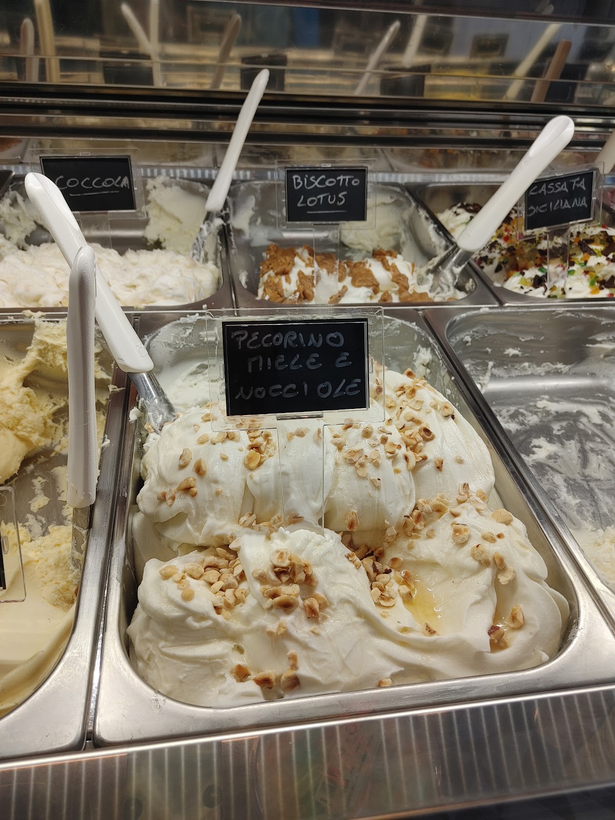 Il gelato servito.