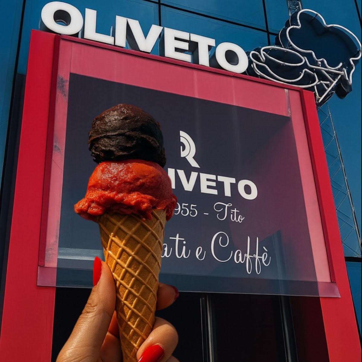 Il gelato servito.