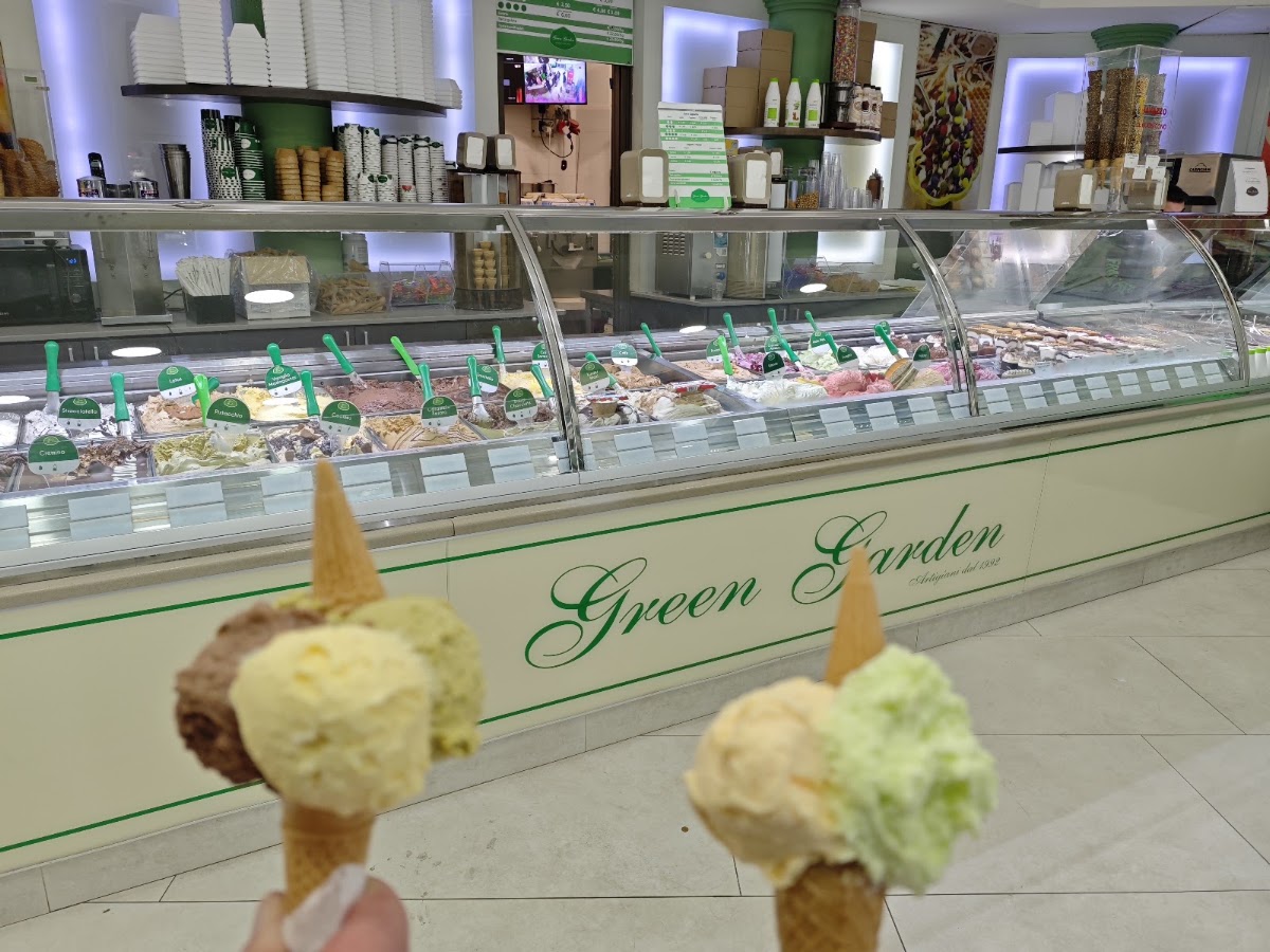 Il gelato servito.