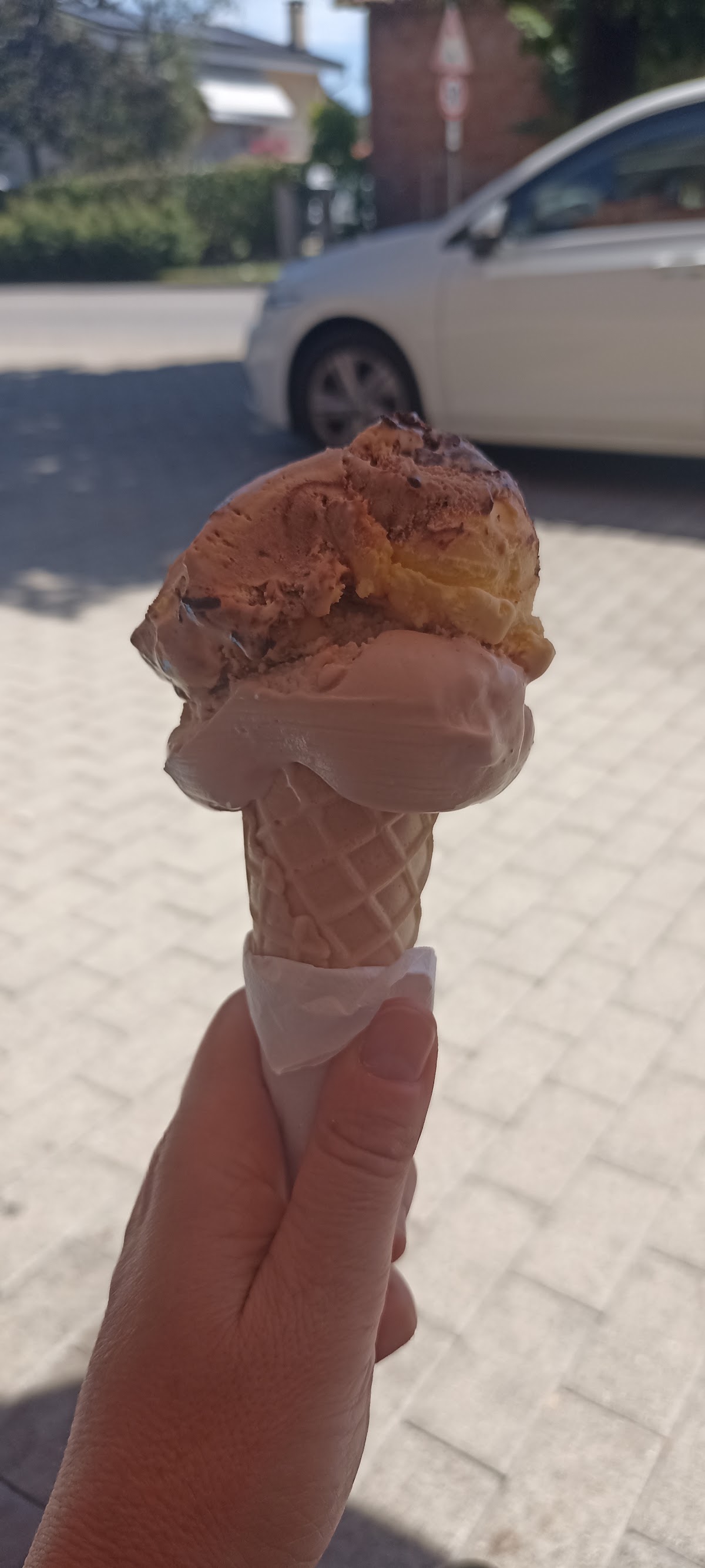 Il gelato servito.