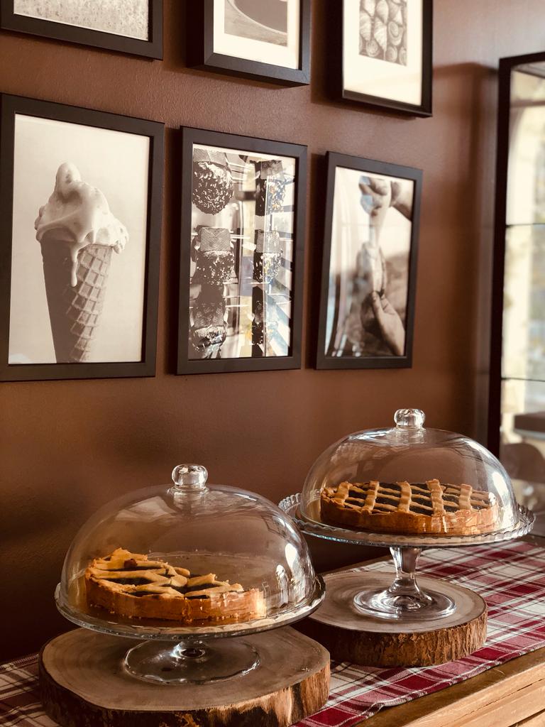 Un dettaglio della vetrina.
