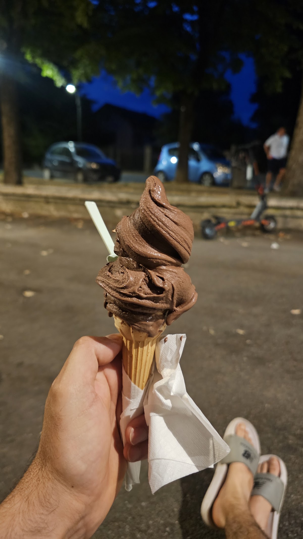 Il gelato servito.