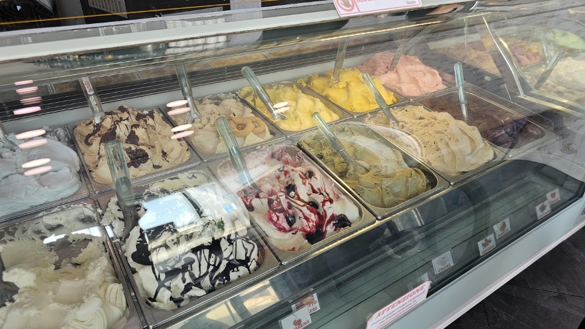 Il gelato servito.