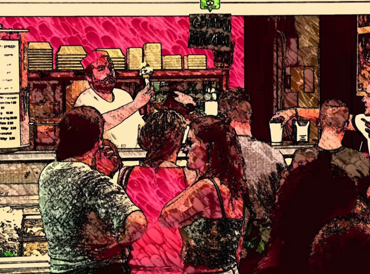 Il locale visto dall'interno.