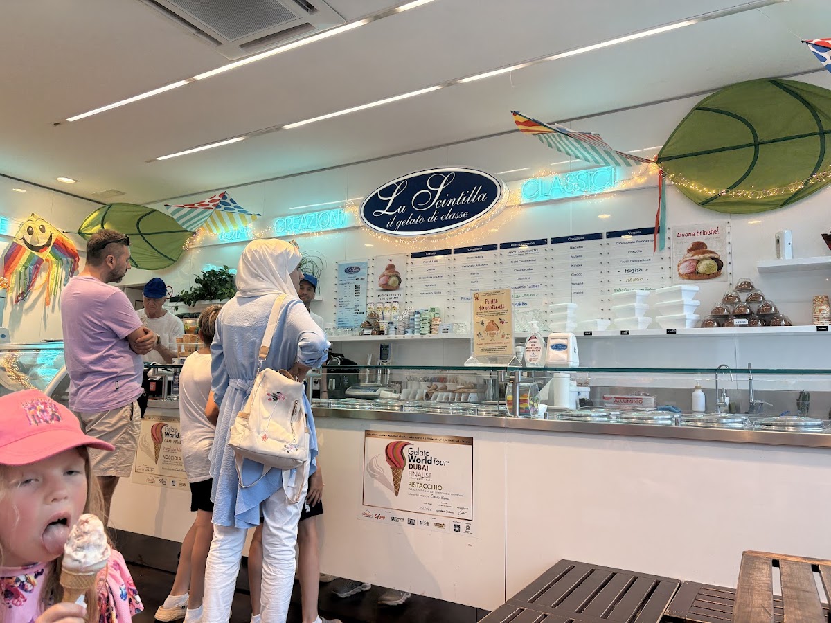 Il gelato servito.