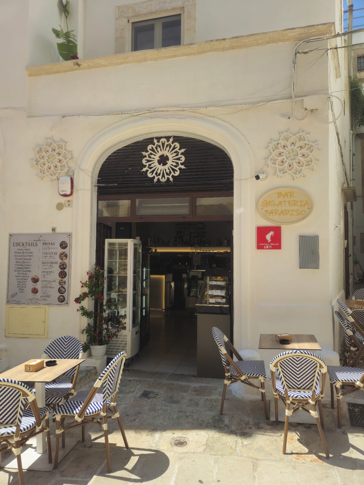 Il gelato servito.