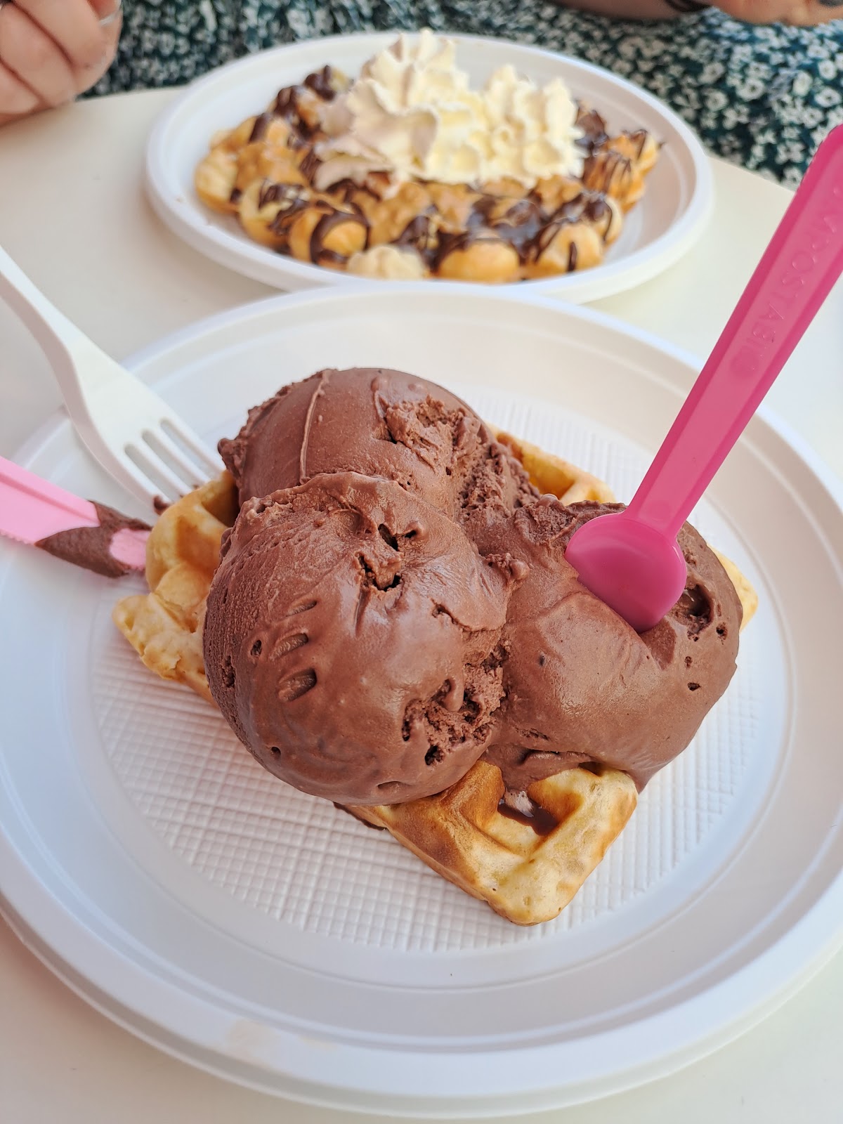 Il gelato servito.
