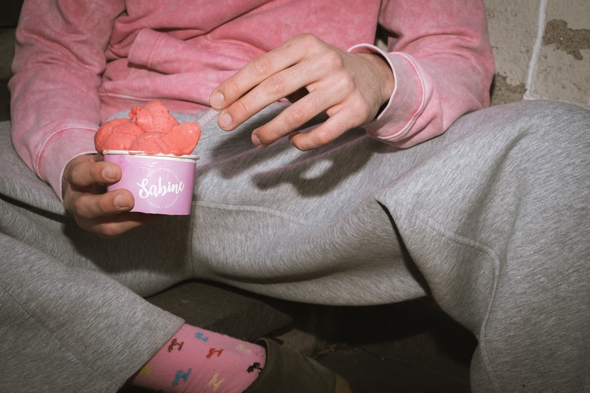 Il gelato servito.